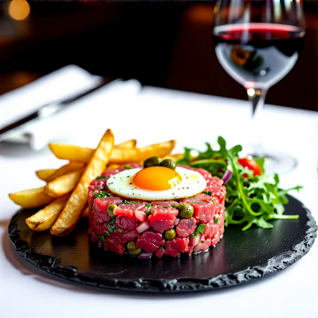 Tartare de bœuf au couteau
